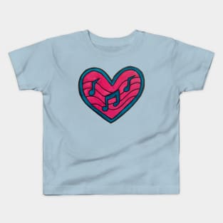 Music Heart Kids T-Shirt